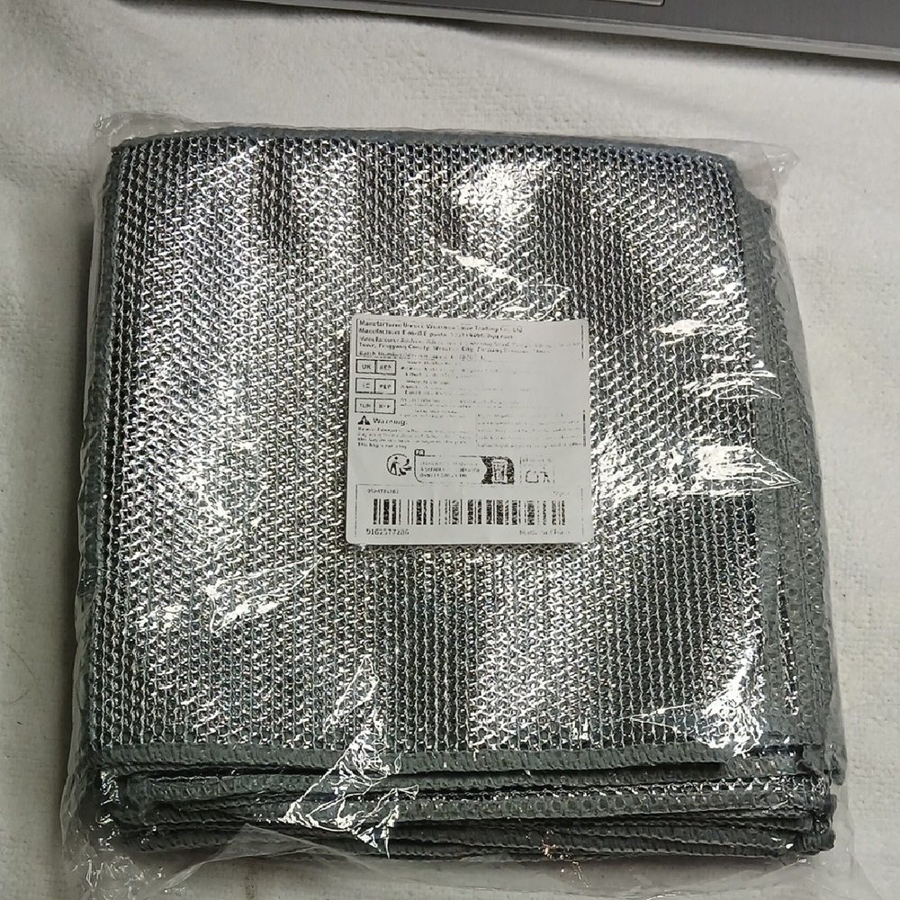 Metallic Gray Square Kitchen Washcloth Scrub Set Of 30